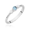 Pierścionek W0620 Topaz Swiss 0,15ct białe złoto
