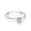 Pierścionek W0620 Topaz Swiss 0,15ct białe złoto