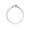 Pierścionek W0620 Topaz Swiss 0,15ct białe złoto