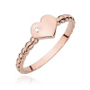 Pierścionek W0637 Diament 0,01ct różowe złoto