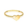 Pierścionek W0637 Diament 0,01ct żółte złoto