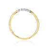 Pierścionek W0638 z diamentami żółte złoto