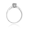 Pierścionek W0133 Czarny Diament 0,20ct białe złoto