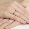 Pierścionek W0229B Diament 0,20ct żółte złoto