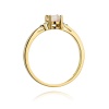 Pierścionek W0301 Morganit 0,40ct żółte złoto