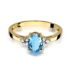 Pierścionek W0308 Topaz Swiss 0,90ct żółte złoto
