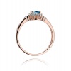 Pierścionek W0312 Topaz London Blue 0,50ct różowe złoto