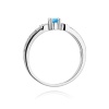 Pierścionek W0411 Topaz Swiss 0,15ct białe złoto