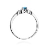Pierścionek W0414 Topaz Swiss 0,15ct białe złoto