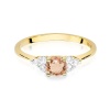Pierścionek W0451 Morganit 0,40ct żółte złoto