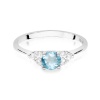 Pierścionek W0451 Topaz Swiss 0,50ct białe złoto