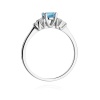 Pierścionek W0451 Topaz Swiss 0,50ct białe złoto