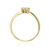 Pierścionek W0496 Diament 0,30ct żółte złoto