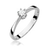 Pierścionek W0111 Diament 0,12ct białe złoto