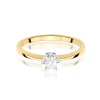 Pierścionek W0111 Diament 0,20ct żółte złoto