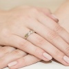 Pierścionek W0191B Diament 0,08ct żółte złoto