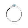 Pierścionek W0346 Topaz Swiss 0,15ct białe złoto