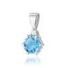 Zawieszka Z0076 Topaz Swiss 0,60ct białe złoto