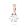 Zawieszka Z0076 Diament Laboratoryjny różowe złoto