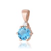 Zawieszka Z0076 Topaz Swiss 0,50ct różowe złoto