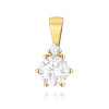 Zawieszka Z0076 Diament Laboratoryjny żółt złoto