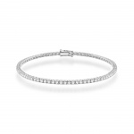 Bransoletka B0031 z diamentami laboratoryjnymi białe złoto