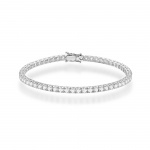 Bransoletka B0031 z diamentami laboratoryjnymi białe złoto