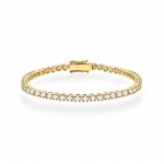 Bransoletka B0028 z diamentami laboratoryjnymi żółte złoto