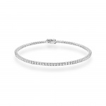 Bransoletka B0031 z diamentami laboratoryjnymi białe złoto