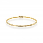 Bransoletka B0031 z diamentami laboratoryjnymi żółte złoto