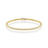 Bransoletka B0031 z diamentami laboratoryjnymi żółte złoto