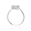 Pierścionek W0572 Biały Szafir 0,60ct białe złoto