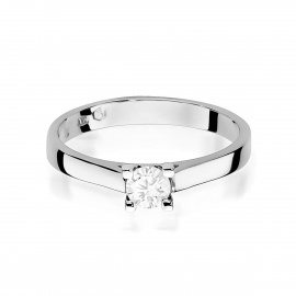 Pierścionek W0221B Diament Laboratoryjny 0,30ct białe złoto