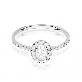 Pierścionek W0584 Diament 0,30ct białe złoto