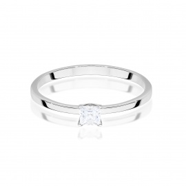 Pierścionek W0586 Diament 0,15ct białe złoto