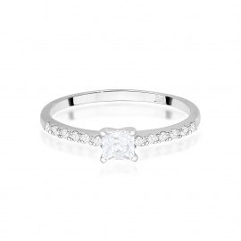 Pierścionek W0589 Diament 0,30ct białe złoto