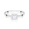 Pierścionek W0590 Diament 0,15ct białe złoto