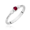 Pierścionek W0620 Rubin 0,15ct białe złoto