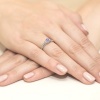 Pierścionek W0016 Tanzanit 0,35ct białe złoto