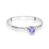 Pierścionek W0614 Tanzanit 0,15ct białe złoto