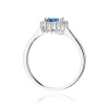 Pierścionek W0572 Topaz London Blue 0,50ct białe złoto