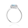Pierścionek W0572 Topaz Swiss 0,50ct białe złoto