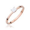 Pierścionek W0586 Diament 0,15ct różowe złoto