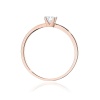 Pierścionek W0586 Diament 0,15ct różowe złoto