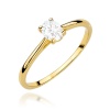 Pierścionek W0581 0,30ct żółte złoto
