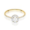 Pierścionek W0584 Diament 0,30ct żółte złoto