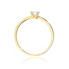 Pierścionek W0586 Diament 0,15ct żółte złoto