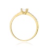 Pierścionek W0589 Diament 0,30ct żółte złoto