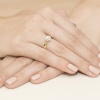 Pierścionek W0294 Diament 0,25ct żółte złoto