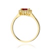 Pierścionek W0572 Granat 0,60ct żółte złoto